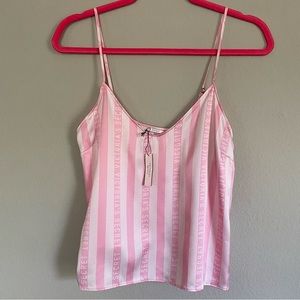 Victoria’s Secret Classic Pink Stripe Silky Cami 💗